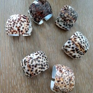 Cheetah napkin rings